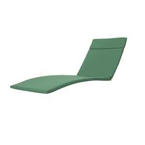 Miller Jungle Green Outdoor Patio Chaise Lounge Cushion