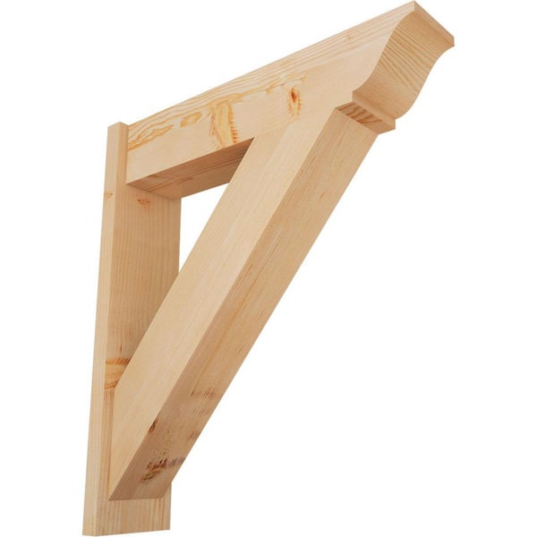 Ekena Millwork 8 in. x 34 in. x 30 in. Traditional Smooth Douglas Fir Outlooker