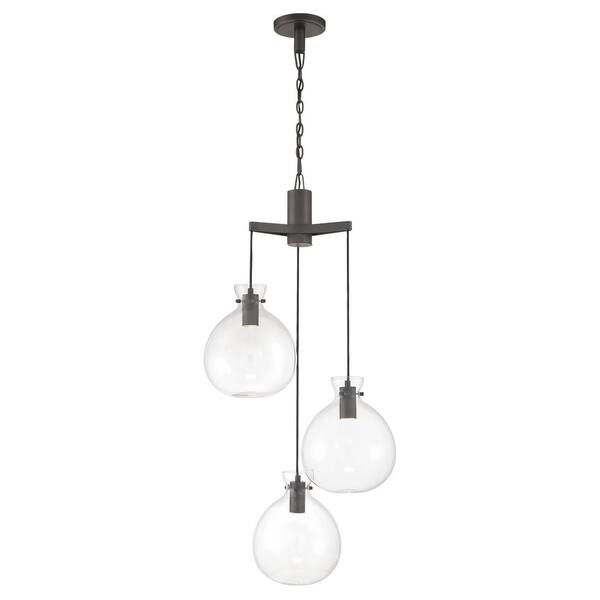 NORWELL Selina 3Light Integrated LED Oil Rubbed Bronze Chandelier with