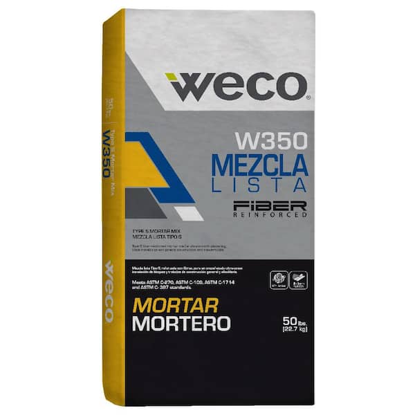 WECO W-350 Mezclalista Fiber Reinforced 50 lb. Type S Mortar Mix