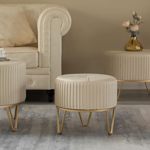 Small deals cream ottoman