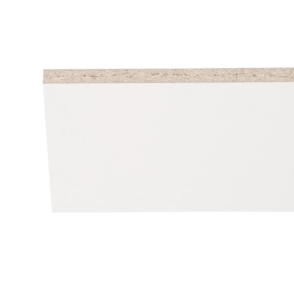 Veranda - White Melamine Drilled Wood Shelf 11.75 in. D x 97 in. L