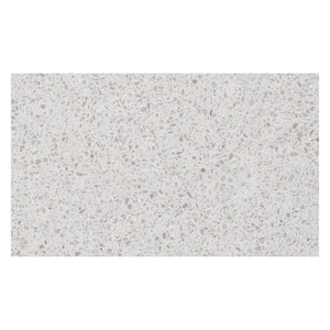 Spanish Pureform Porcelain 6 in. x 6 in. x 9mm Floor and Wall Tile Terrazzo Gray-Sample