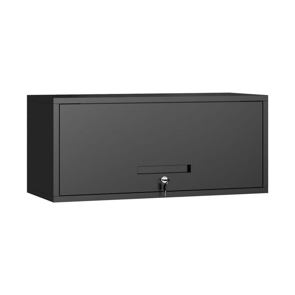 24-Gauge Steel Garage Wall Mounted Cabinet,Warehouse Tool Storage Cabinet in Black (31.5 in.W x 13.8 in.H x 11.8 in.D) price history on PriceWatchPro