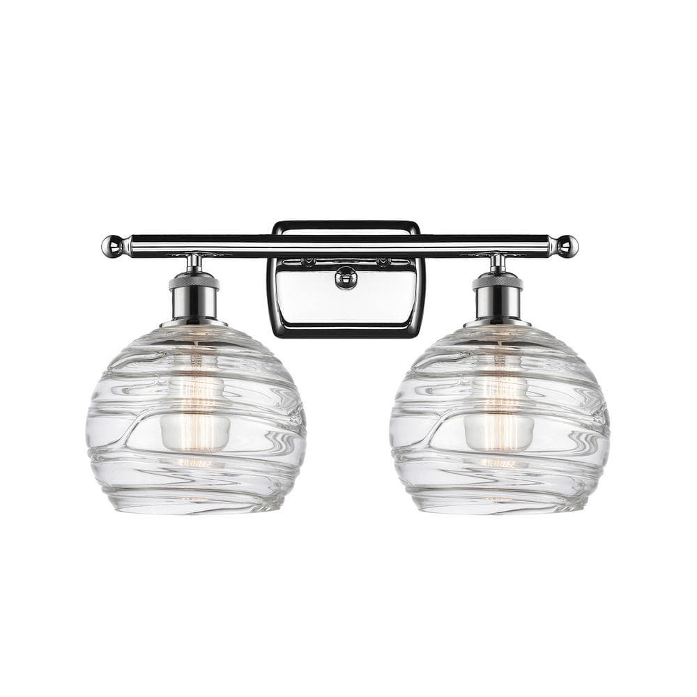 Innovations Athens Deco Swirl 18 in. 2Light Polished Chrome Vanity