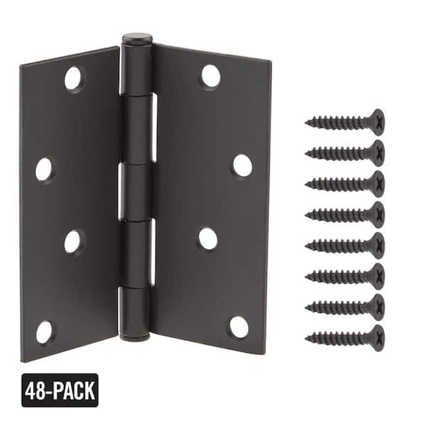 Full Mortise Inset Black Hinge (3-Pack) Full Mortise Inset Black Hinge (3-Pack)