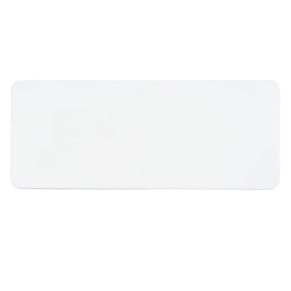 White 6-Foot Rectangular Folding Table with Black Legs