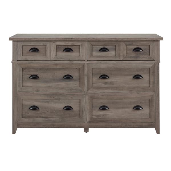 ti amo 6 drawer double dresser farmhouse grey Carmel Six Drawer Dresser main image 1