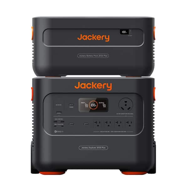 Jackery 3000W Output/6000W Peak Explorer 2000 Plus with Expandable Battery, 4086Wh Capacity Push Button Start Battery Generator