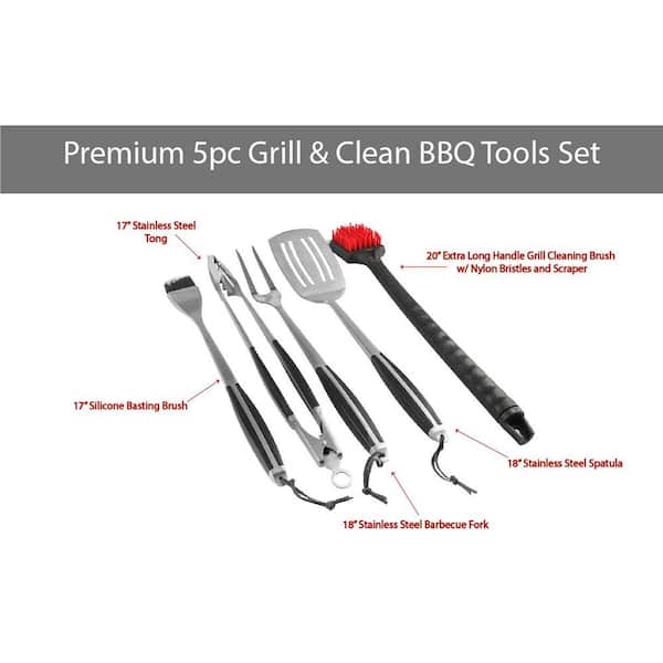 Jim Beam 5 Piece Grill Tool Set The Best Picture Of Beam