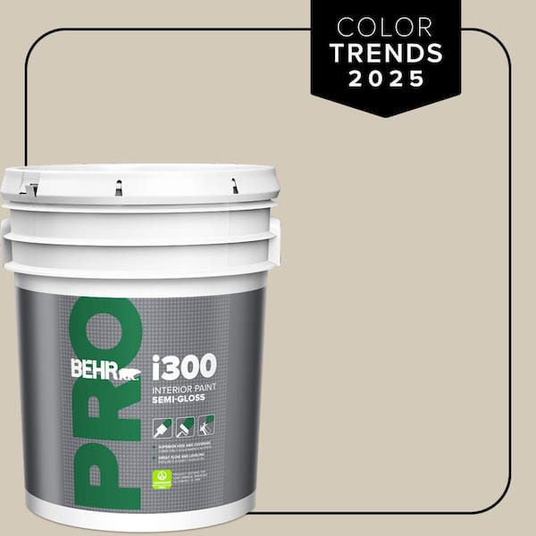 BEHR PRO 5 gal. Designer Collection #DC-010 Even Better Beige Semi-Gloss Interior Paint