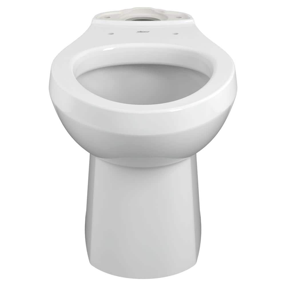 White Vitreous China Elongated Toilet Bowl