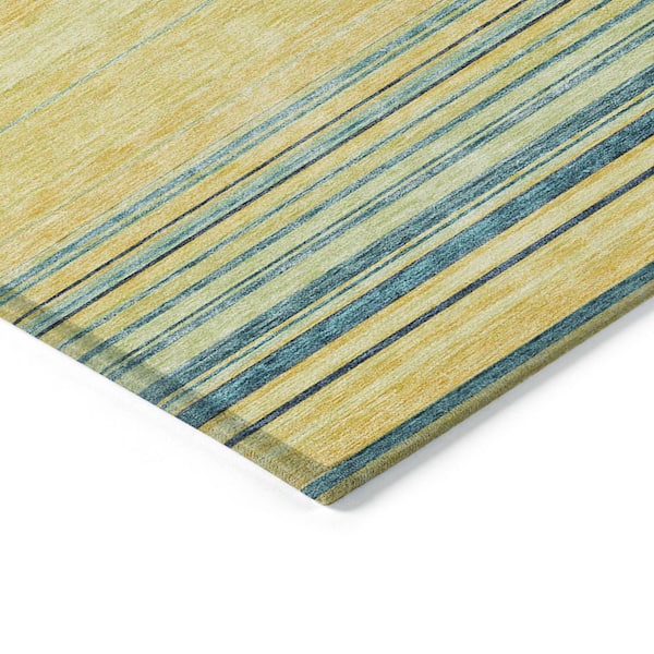 Chantille Machine Washable Indoor/Outdoor Abstract ACN979 Yellow 1 ft. 8 in. x 2 ft. 6 in. Area Rug