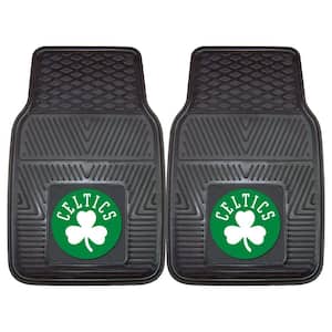 Boston Celtics 18 in. x 27 in. 2-Piece Heavy Duty Vinyl Car Mat
