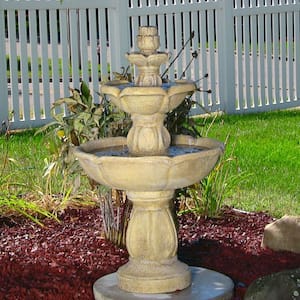 35 in. Birds Delight Outdoor Water Fountain