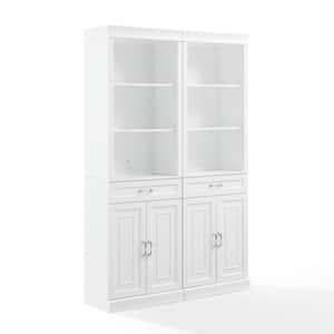 Stanton White 2-Piece Storage Bookcase Set