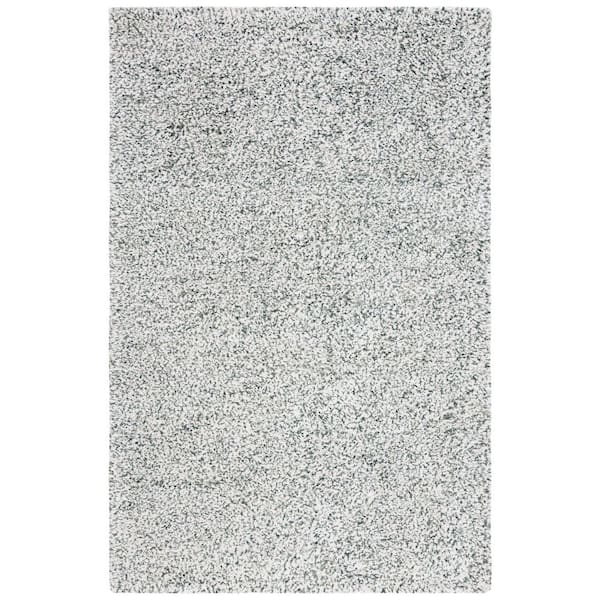 SAFAVIEH Berber 5 ft. x 8 ft. Ivory/Green Abstract Speckled Area Rug