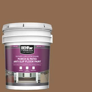 5 gal. #N250-6 Split Rail Textured Low-Lustre Enamel Interior/Exterior Porch and Patio Anti-Slip Floor Paint