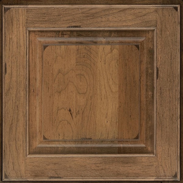KraftMaid 14-5/8 in. x 14-5/8 in. Cabinet Door Sample in Aged Bourbon