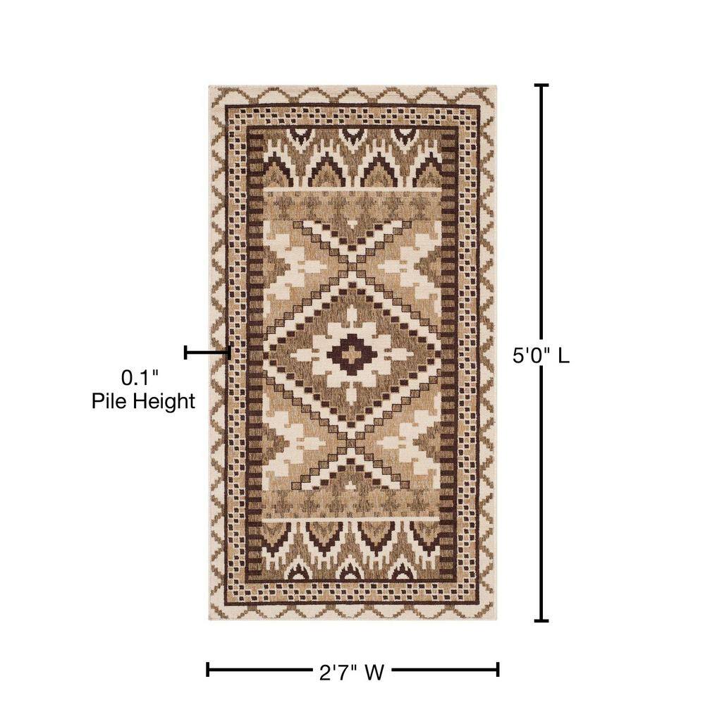 Gray Floral Round Synthetic Washable Easy Care Rug
