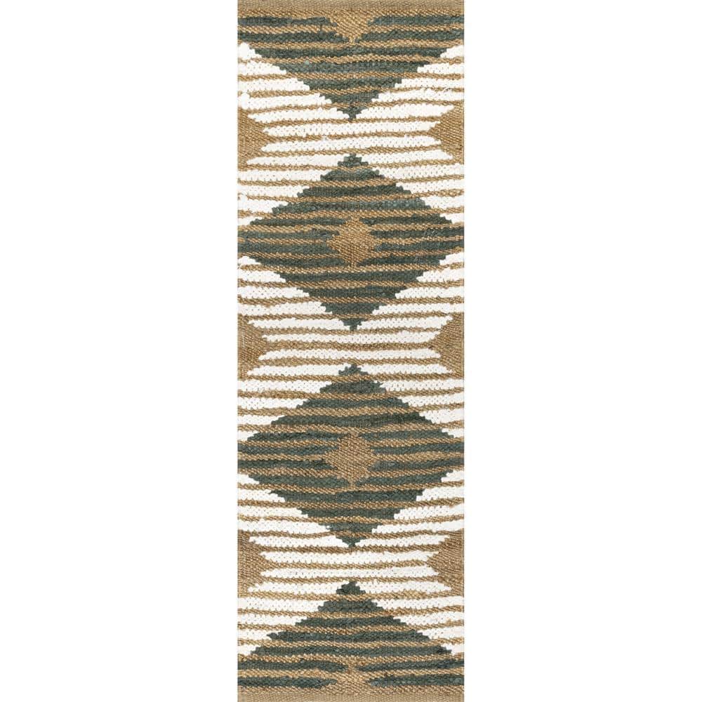 Braided Olive Cotton 25" Easy Care Decorative Pillow