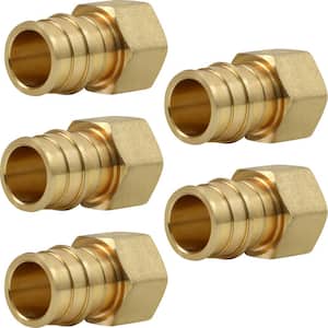 3/4 in. x 1/2 in. 90-Degree PEX A x FIP Expansion Pex Adapter, Lead Free Brass for Use in Pex A-Tubing (Pack of 5)