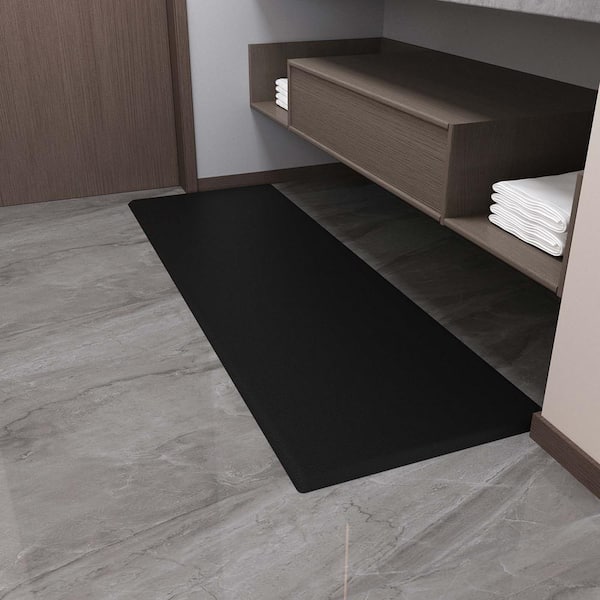 0.71 inch Thick Anti Fatigue Floor Mat Durable Non-Slip Comfort Mat at Home Office Kitchen 19.69 in. x 47.24 in., Black