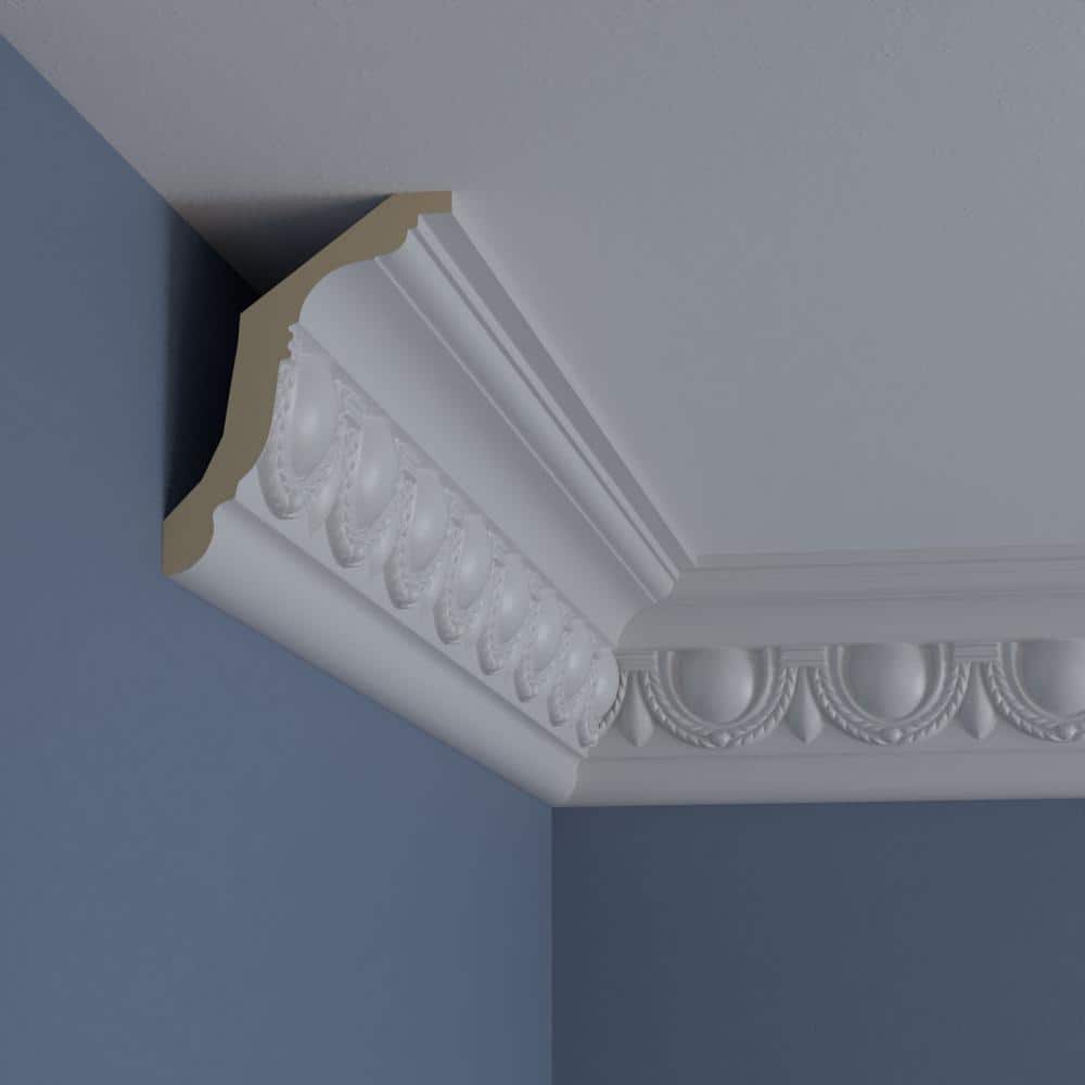 Federal Egg and Dart Primed Polyurethane Crown Moulding