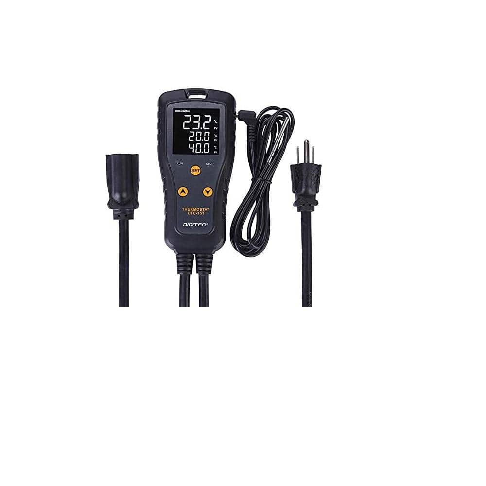 Digital Refrigerator Thermometer Temperature Controller Outlet Heating & Co
