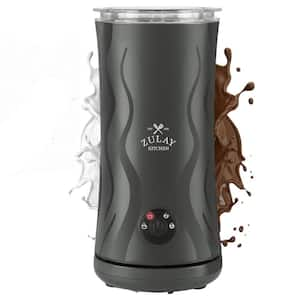 Ventus 4-in-1 Electric Milk Frother and Steamer -4 Cup Coffee Maker (Black)