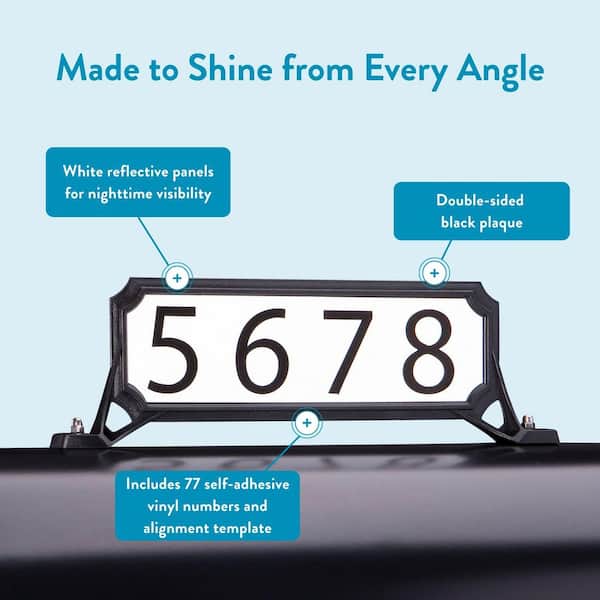 Manhattan Address Plaque Black