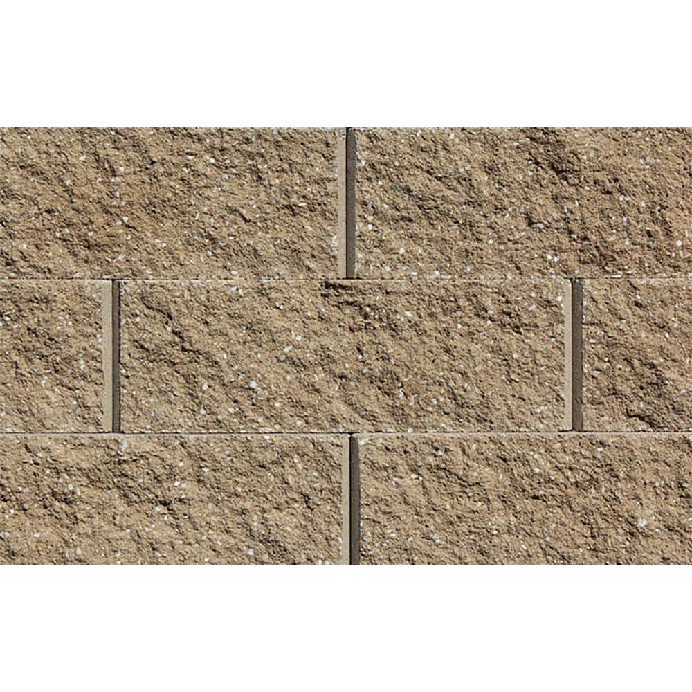 Rockwood Retaining Walls Universal 4 in. H x 18 in. W x 11 in. D Sandstone Concrete Wall Cap (45