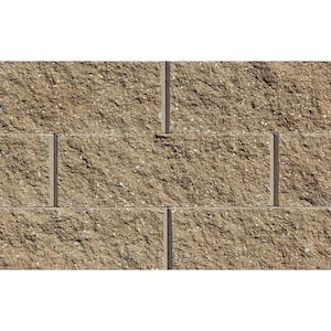 Mini 3 in. H x 8 in. W x 9 in D Sandstone Concrete Wall Cap (104 Pieces/69 Linear ft. /Pallet)