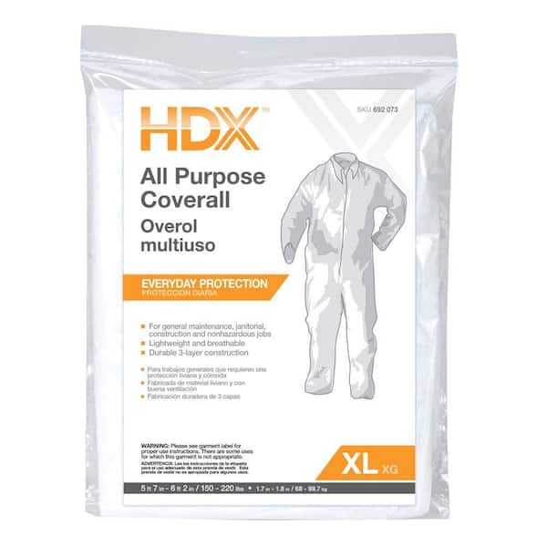 HDX XL All Purpose Painters Coverall 14153/12HD - The Home Depot