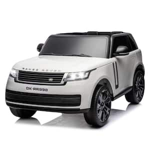 24V 2-Seater Licensed Land Rover Ride on Car Toy with Parent Remote Control, 3 Speeds, Wireless Music, White