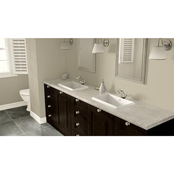 5 ft. x 12 ft. Laminate Sheet in Bainbrook Grey with HD Glaze Finish