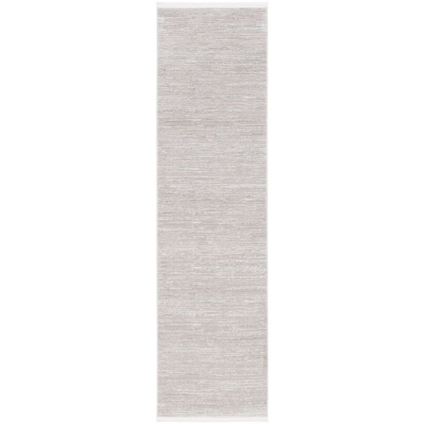 Platinum 2 ft. x 8 ft. Beige/Ivory Monochrome Runner Rug