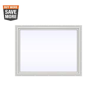 47.5 in. x 35.5 in. V-4500 Series White Vinyl Picture Window w/ Low-E 366 Glass
