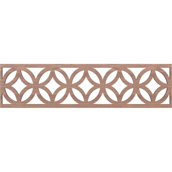 Crosby Fretwork 0.375 in. D x 47 in. W x 12 in. L Walnut Wood Panel Moulding
