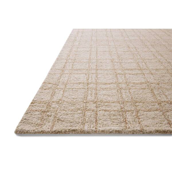 Chris Love Julia Polly Khaki / Sand 2 ft. x 5 ft. Contemporary Accent Rug