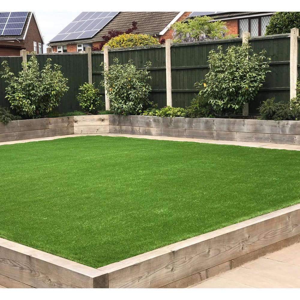 Premium Deluxe Green Artificial Grass Turf with Polyurethane Backing