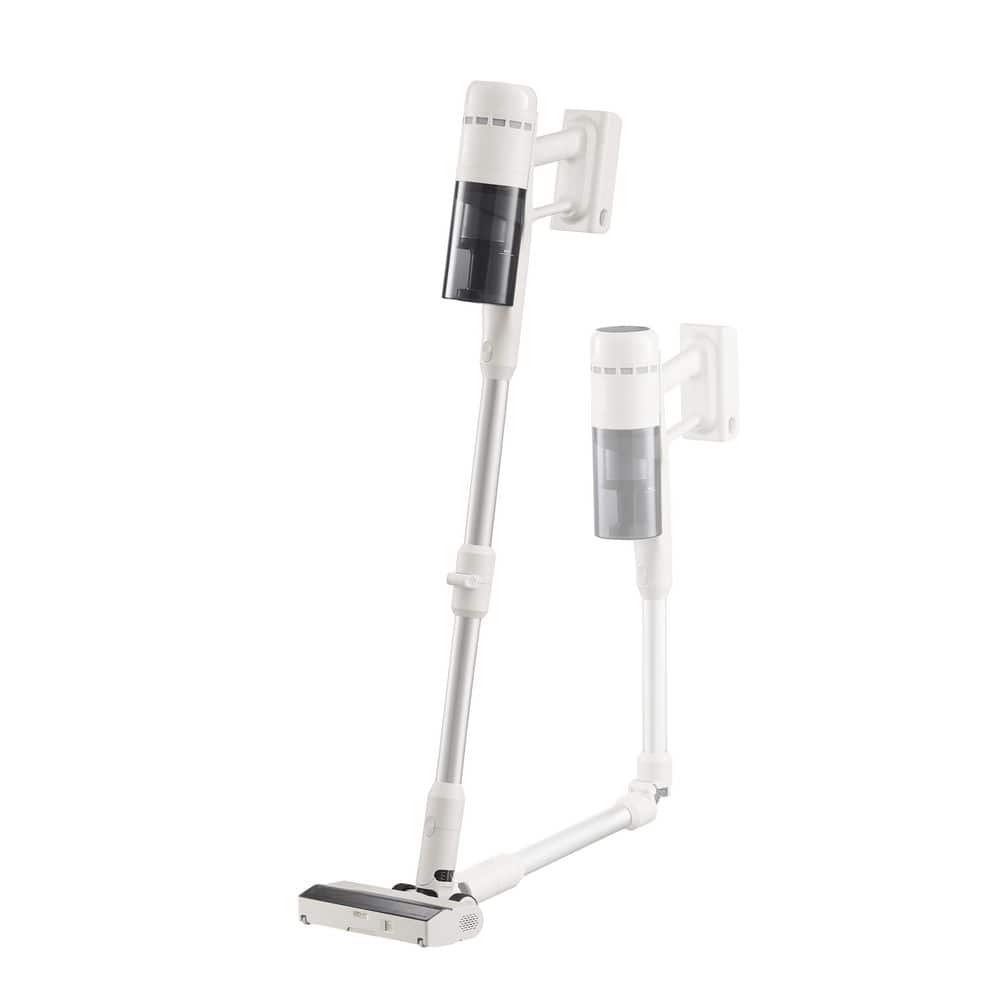 Roborock H60 Bagless Cordless HEPA Filter Stick Vacuum for Multi Surface in White with 90° Bendable Wand and Light Weight