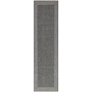 Dark Gray 2 x Doormat 2 ft. x 7 ft. Area Rug