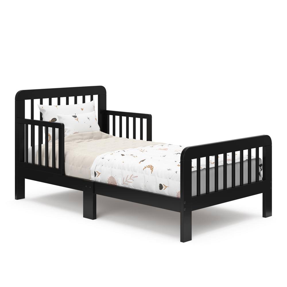 Storkcraft Pasadena Black Crib Toddler Bed 0536110B The Home Depot