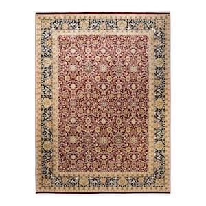 Mogul One-of-a-Kind Traditional Red 9 ft. 1 in. x 12 ft. 2 in. Oriental Area Rug