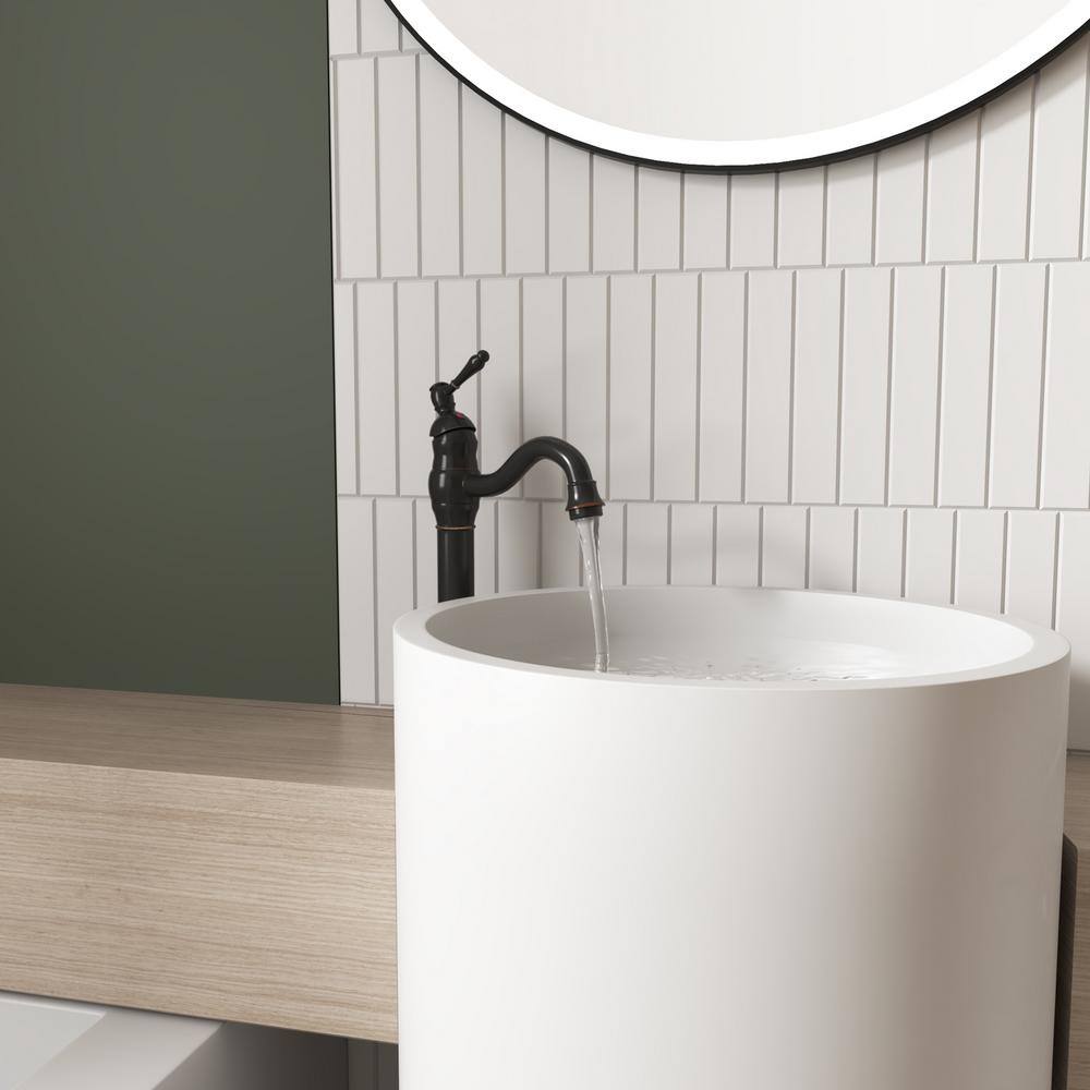 Oil Rubbed Bronze Single Handle Vessel Sink Faucet