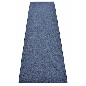 Tough Blue 26 in. W x Your Choice Lenght Custom Size Runner Rugs