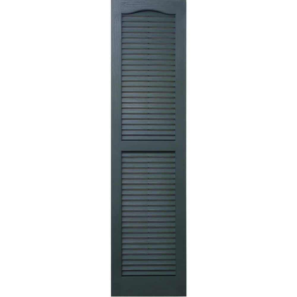 14.5 in. W x 30.5 in. H Polypropylene Green Louvered Exterior Shutters price history on PriceWatchPro