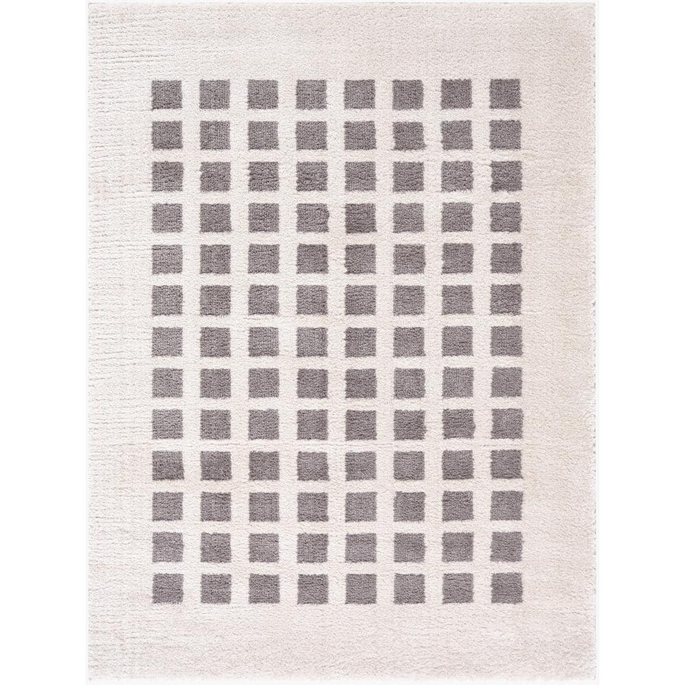 Fossay Shag Black 2 ft. x 3 ft. Modern Indoor Area Rug price history on PriceWatchPro