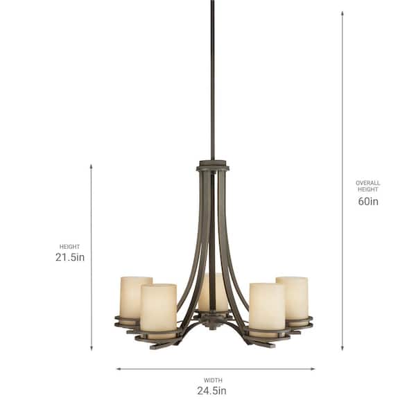 Kichler Eileen 5-Light Bronze Transitional Chandelier